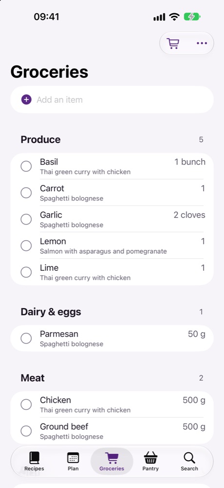 Groceries